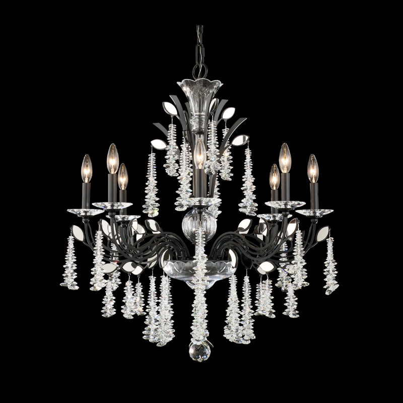 Schonbek S58508 Maclyn 8-lt 31" Chandelier - Black