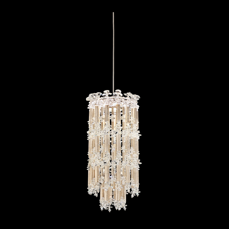Schonbek S8114 Tahitian 1-lt 7" LED Pendant, CCT Selectable - Antique Silver
