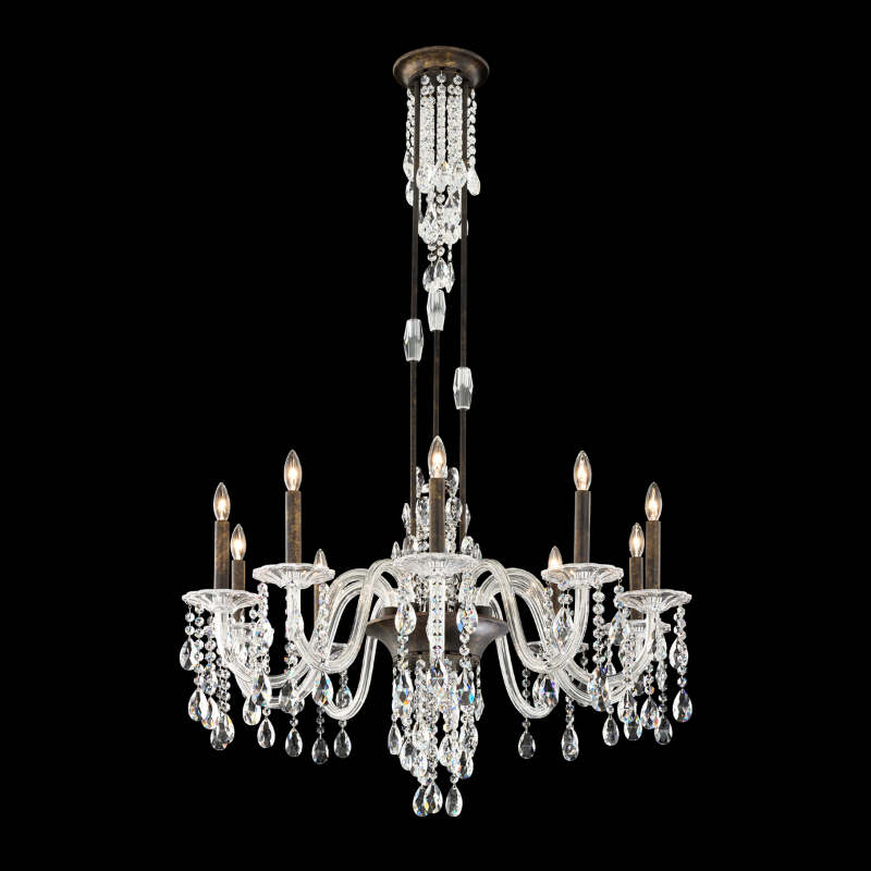Schonbek S93510 Rainier 10-lt 33" Chandelier - Heirloom Bronze