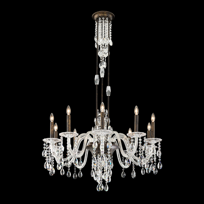 Schonbek S93510 Rainier 10-lt 33" Chandelier - Heirloom Bronze