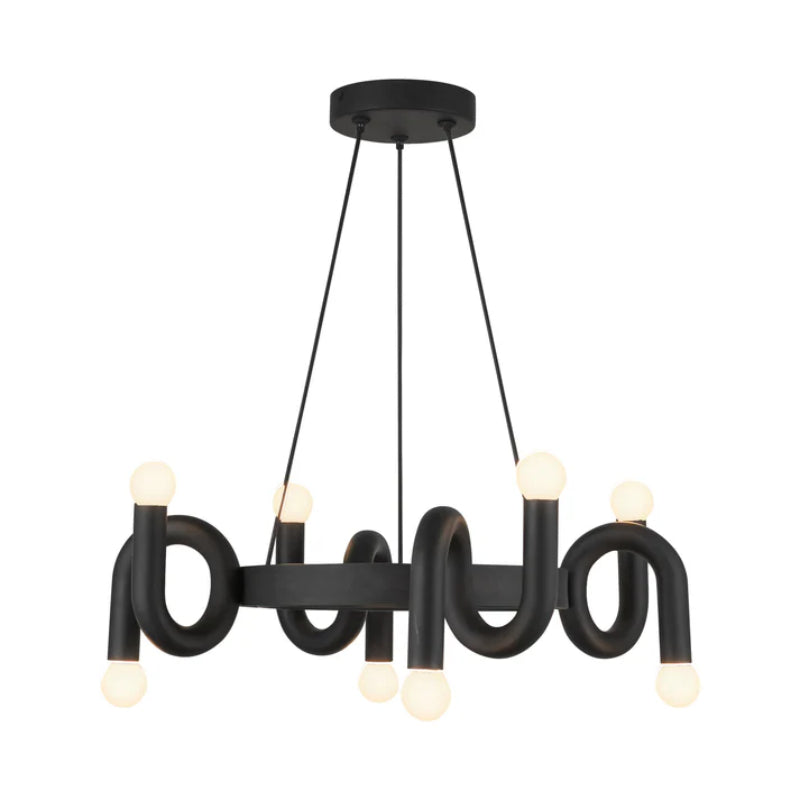 Alora Mood CH420823 Sadie 8-lt 23" Chandelier - Matte Black