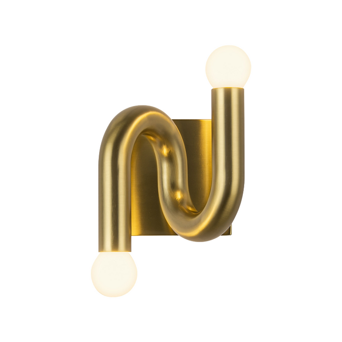 Alora Mood WV420206 Sadie 2-lt 6" Tall Wall Sconce - Brushed Gold