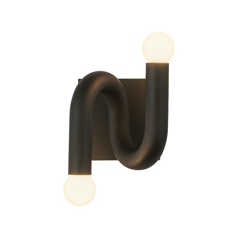 Alora Mood WV420206 Sadie 2-lt 6" Tall Wall Sconce - Matte Black