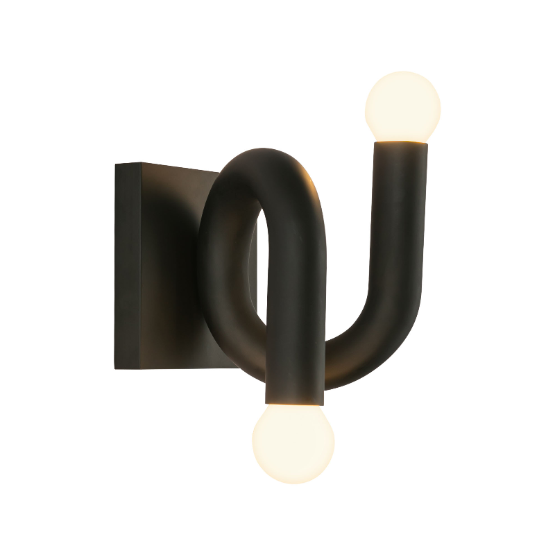 Alora Mood WV420206 Sadie 2-lt 6" Tall Wall Sconce - Matte Black