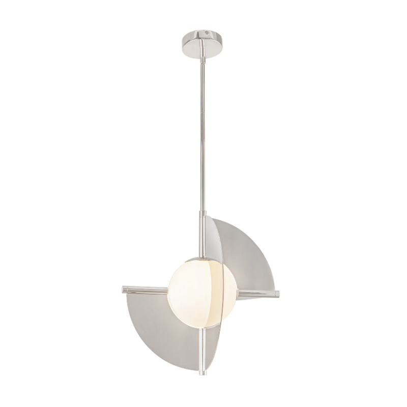 Kuzco PD65116 Scorpio 1-lt 17" LED Pendant - Polished Nickel