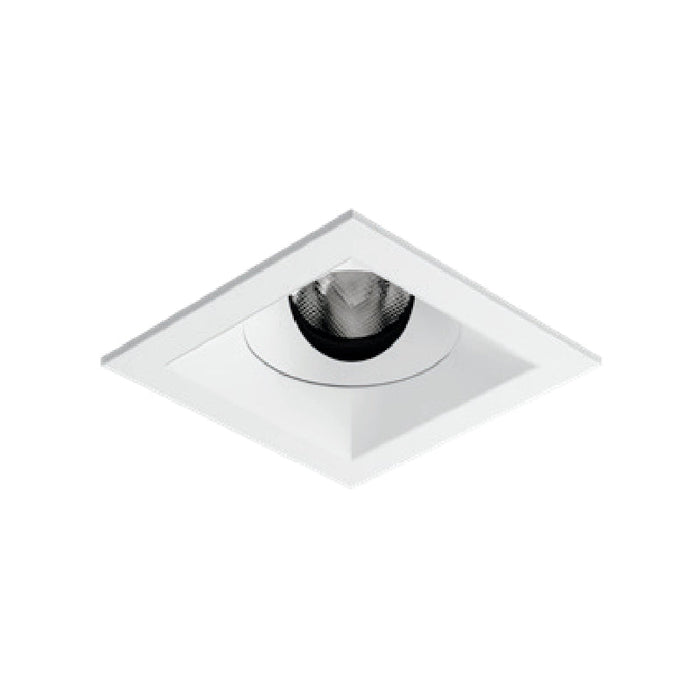 Entra ENCL2SR CL 2" 12W LED Square Flanged Adjustable Remodel Downlight