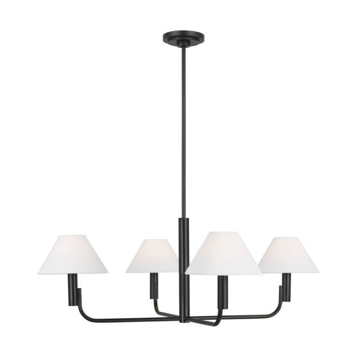 Visual Comfort SLC1014 Colfax 4-lt 35" LED Medium Chandelier - Aged Iron