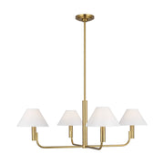Visual Comfort SLC1014 Colfax 4-lt 35" LED Medium Chandelier - Burnished Brass
