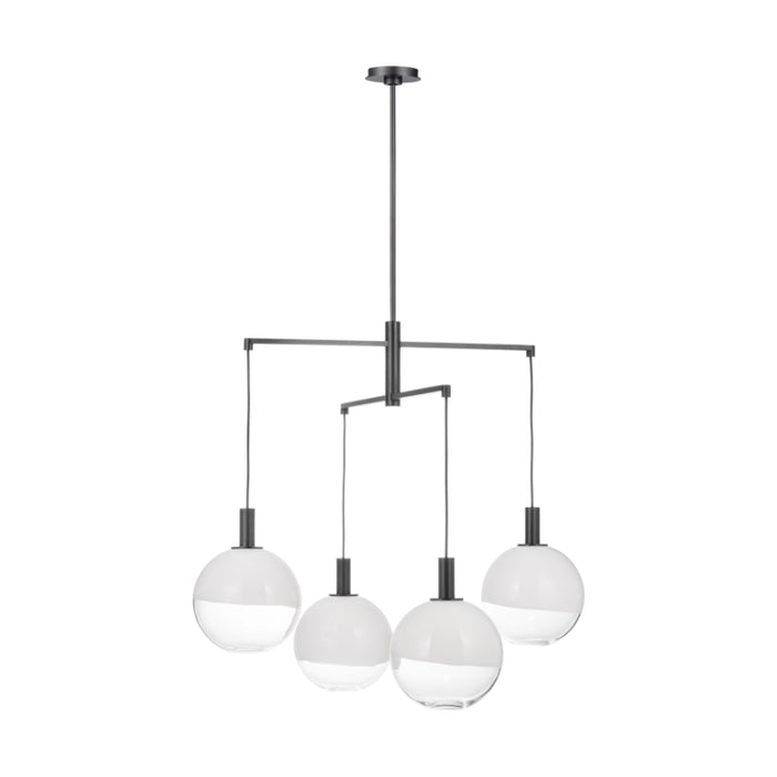 Visual Comfort SLC1044 Torian 4-lt 33" LED Large Chandelier - Aged Iron