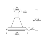 Visual Comfort SLCH559 Noa 33" LED Chandelier