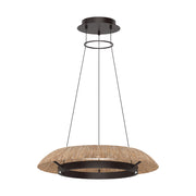 Visual Comfort SLCH560 Noa 27" LED Chandelier - Bronze/Natural