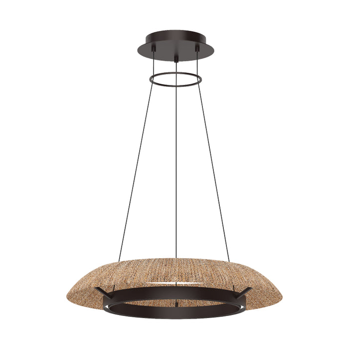 Visual Comfort SLCH560 Noa 27" LED Chandelier - Bronze/Natural