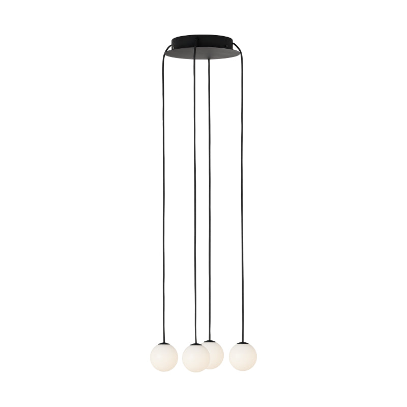 Visual Comfort SLCH588 Orbet 4-lt 11" LED Chandelier - Nightshade Black