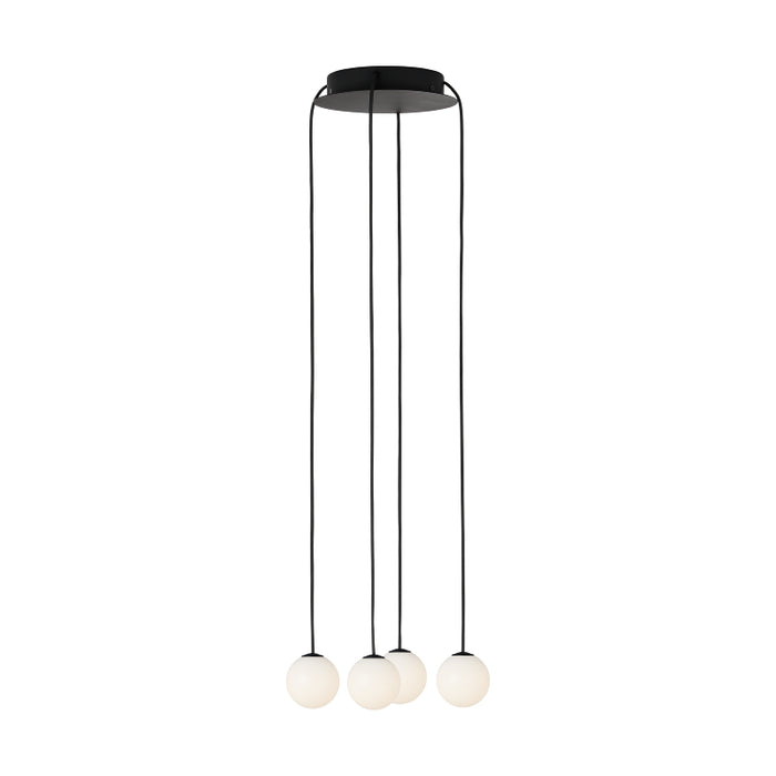 Visual Comfort SLCH588 Orbet 4-lt 11" LED Chandelier - Nightshade Black