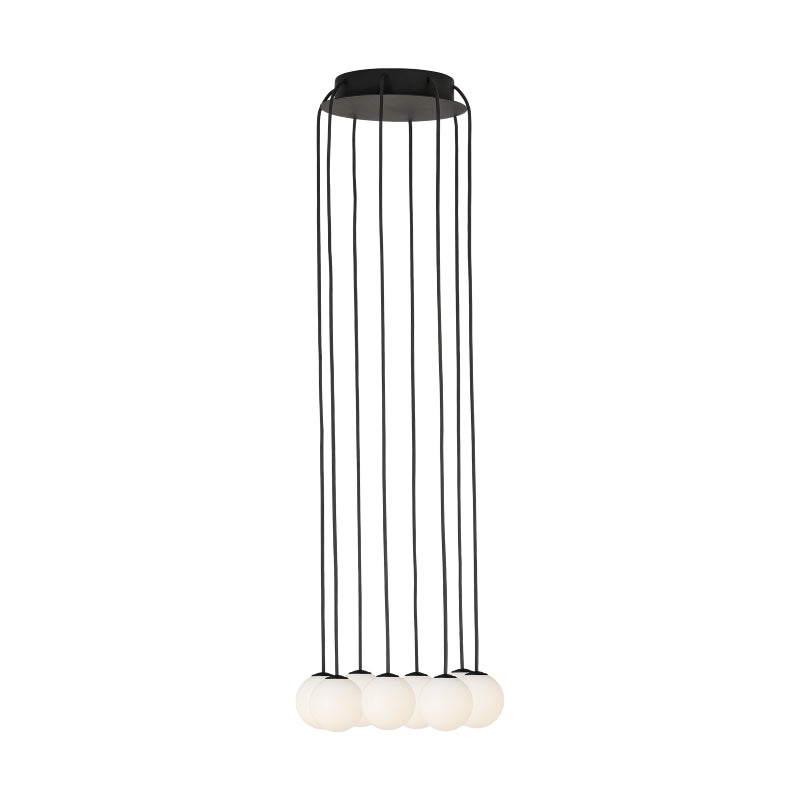 Visual Comfort SLCH590 Orbet 8-lt 11" LED Chandelier - Nightshade Black