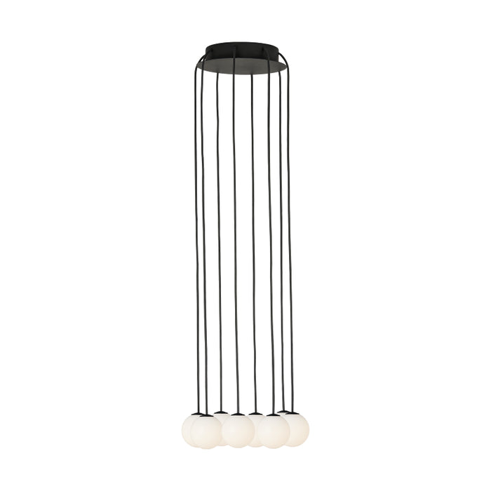 Visual Comfort SLCH590 Orbet 8-lt 11" LED Chandelier - Nightshade Black