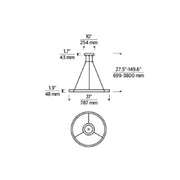 Visual Comfort SLCH660 Ashok 31" LED Chandelier
