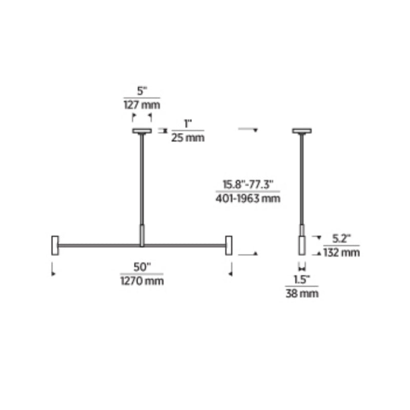 Visual Comfort SLLS571 Ponte 50" LED Chandelier