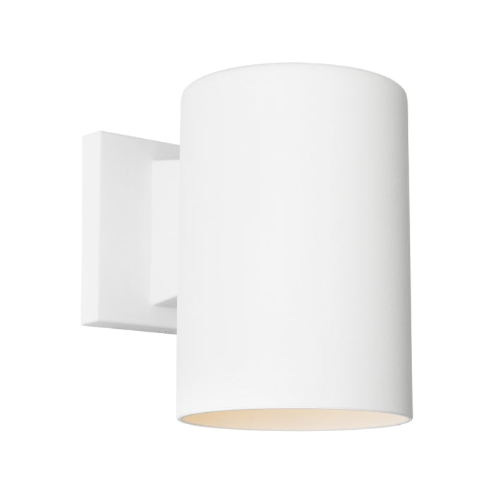 Visual Comfort SLO1141 Cylinders 1-lt 7" Outdoor Small Wall Lantern - Outdoor Textured White