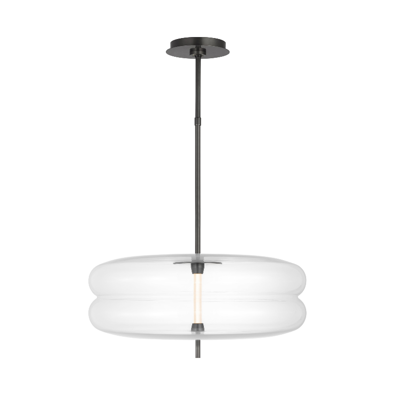 Visual Comfort SLPD31027C Shakkei 1-lt 22" LED Pendant - Bronze