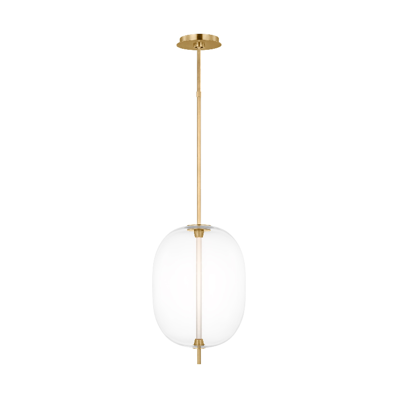 Visual Comfort SLPD31227C Heian 1-lt 13" LED Pendant - Natural Brass