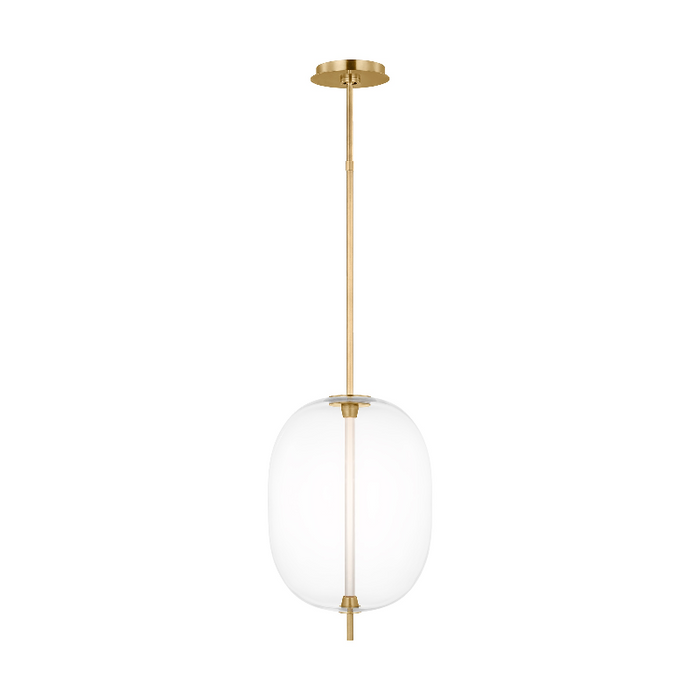 Visual Comfort SLPD31227C Heian 1-lt 13" LED Pendant - Natural Brass