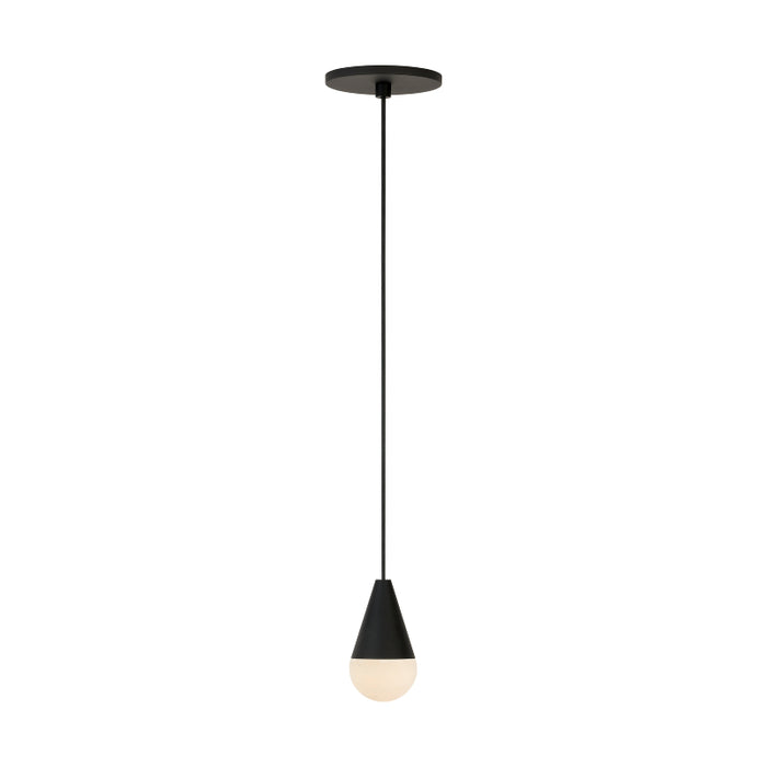 Visual Comfort SLPD511 Cupola Alabaster 1-lt 3" LED Pendant - Nightshade Black