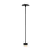 Visual Comfort SLPD518 Gable 1-lt 3" LED Pendant - Nightshade Black