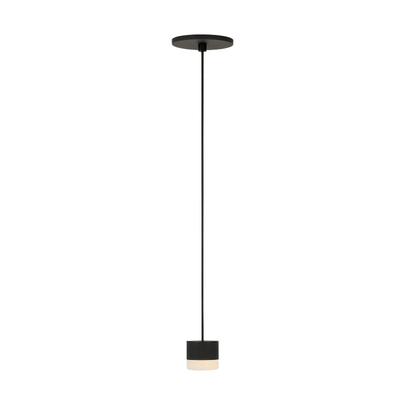 Visual Comfort SLPD518 Gable 1-lt 3" LED Pendant - Nightshade Black