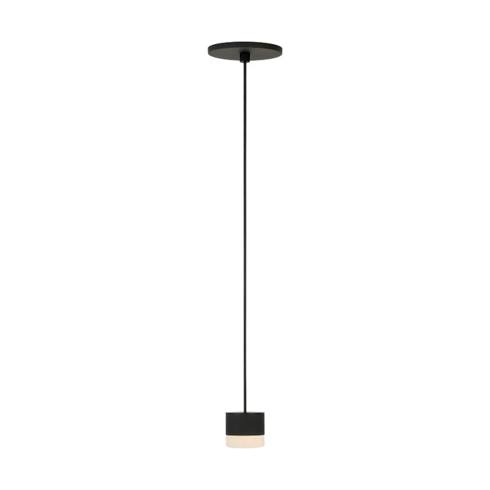 Visual Comfort SLPD518 Gable 1-lt 3" LED Pendant - Nightshade Black