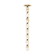 Visual Comfort SLPD550 Collier 2" LED Pendant with Surface Mount Driver - Hand Rubbed Antique Brass