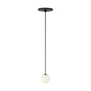Visual Comfort SLPD585 Orbet 1-lt 3" LED Pendant - Nightshade Black