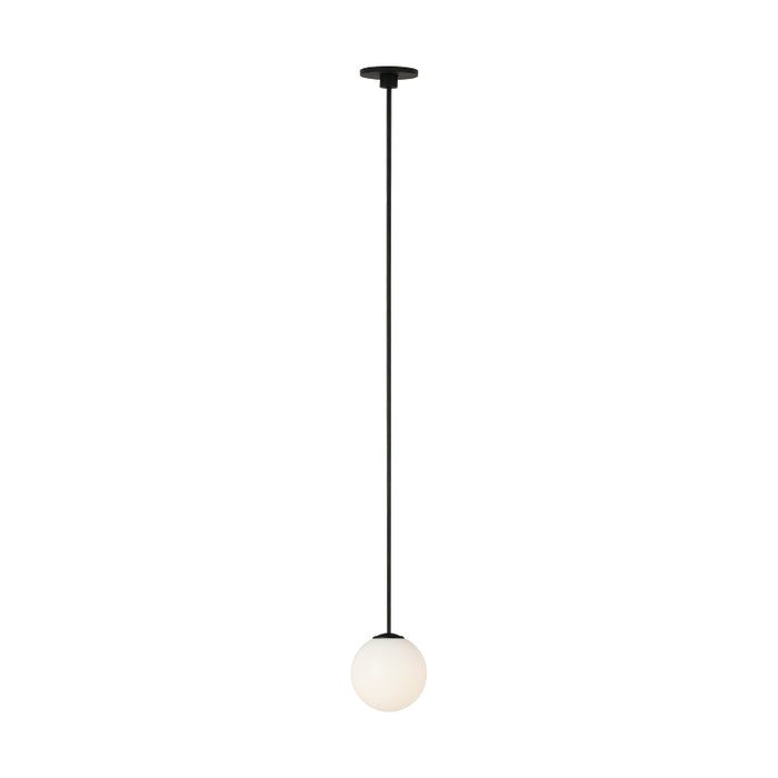 Visual Comfort SLPD591 Orbet 1-lt 3" LED Pendant - Nightshade Black