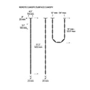 Visual Comfort SLPD651 Catena 57 LED Pendant with Surface Mount Driver