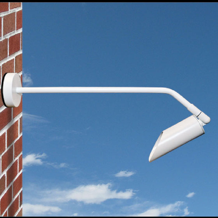 Focus Industries SLS05 18" 8W LED Double Heads Sign Light, 120V, Straight Pole, Angle Cap