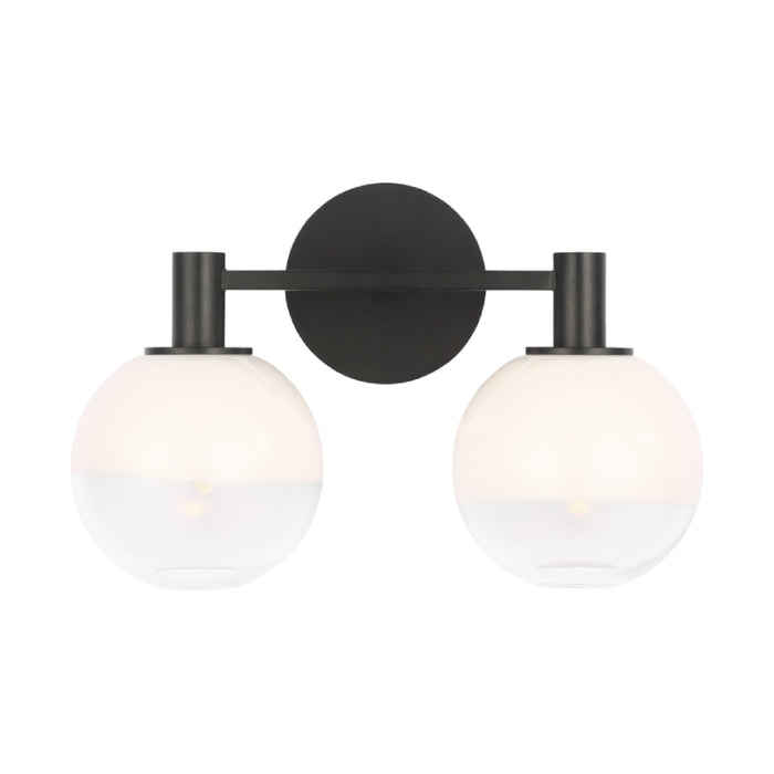 Visual Comfort SLV1002 Torian 2-lt 15" LED Vanity Light - Aged Iron