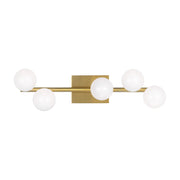 Visual Comfort SLW1055 Altair 5-lt 24" LED Vanity Light - Burnished Brass