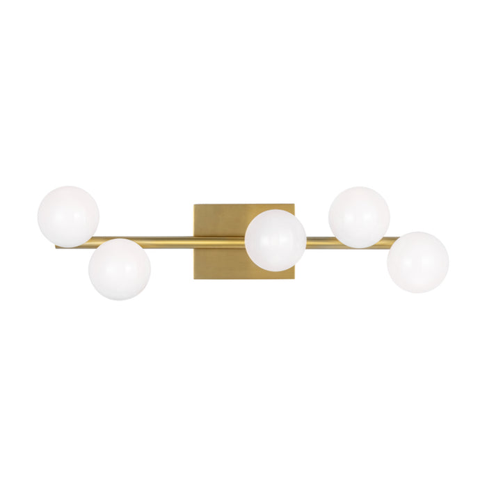 Visual Comfort SLW1055 Altair 5-lt 24" LED Vanity Light - Burnished Brass
