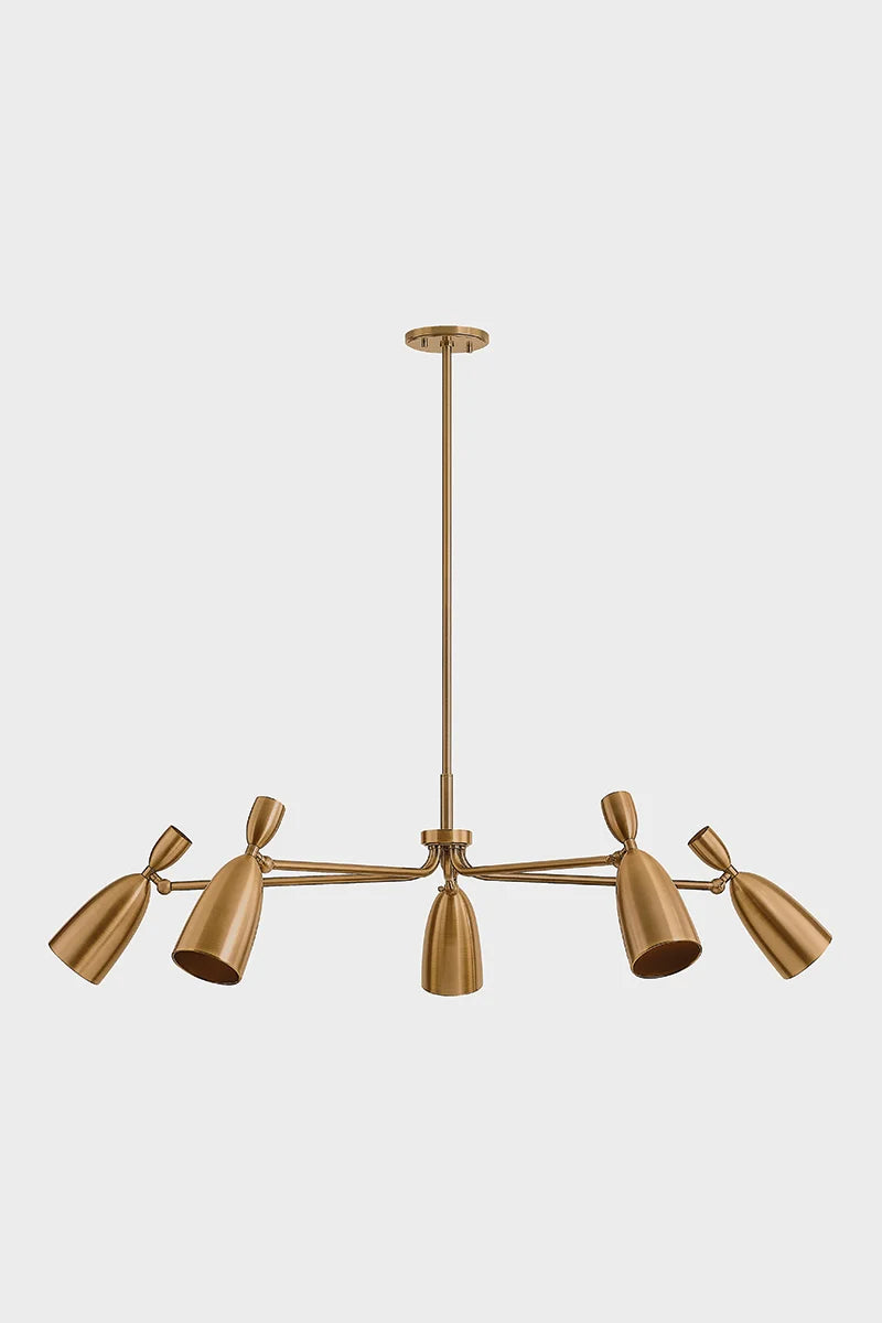 Troy F4050 Spade 5-lt 49" LED Chandelier