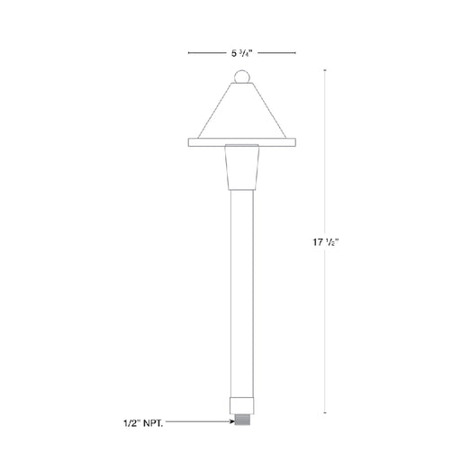 SPJ SPJ-CC-100 18" Tall LED Outdoor Path Light