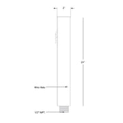 SPJ SPJ-GDG-24-L 24" Tall LED Outdoor Bollard