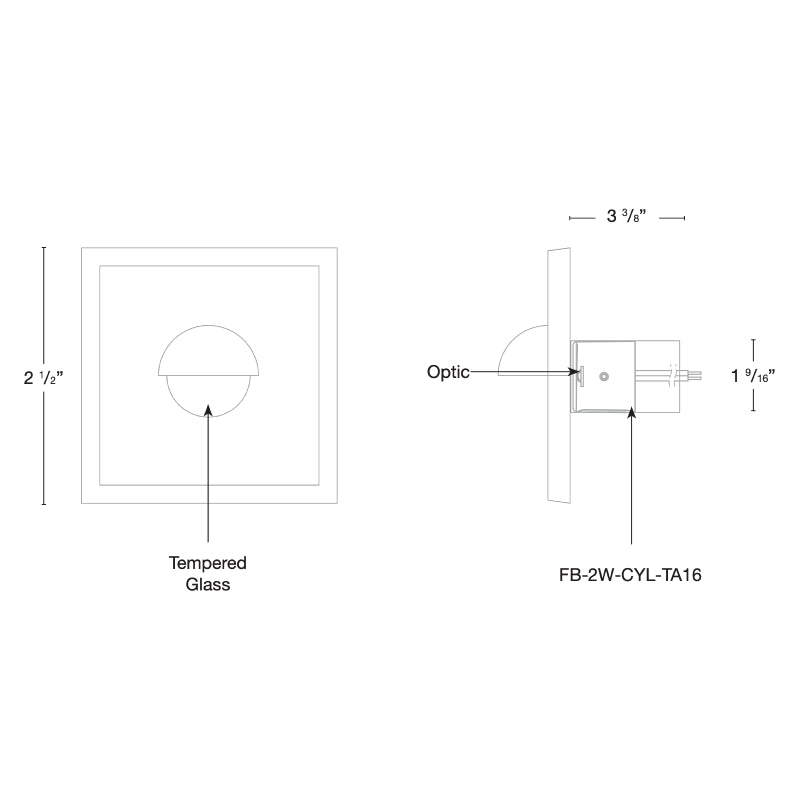 SPJ SPJ-GDG-3SQ LED Outdoor Wall Light