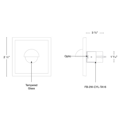 SPJ SPJ-GDG-3SQ LED Outdoor Wall Light