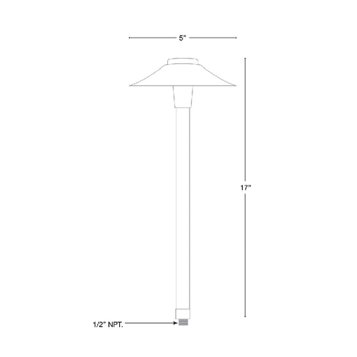 SPJ SPJ-JB100  17" Tall LED Outdoor Path Light