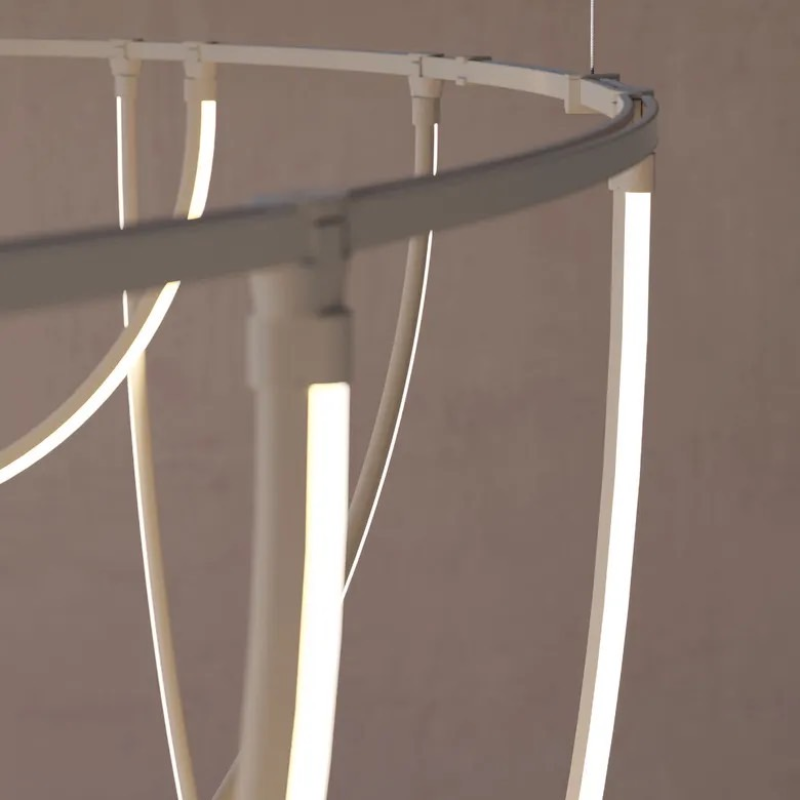 Sonneman SLS4243 Suspenders 2-Bar Offset Ring with Light Curve Luminaires