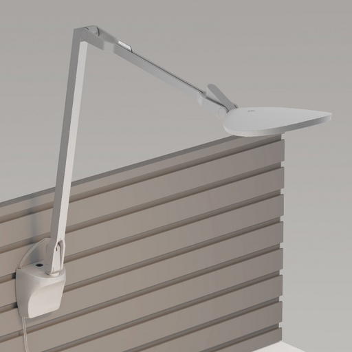 Koncept SPY-RCA Splitty Reach Pro Gen 2 LED Desk Lamp, Wall Mount - Silver/Slatwall Mount