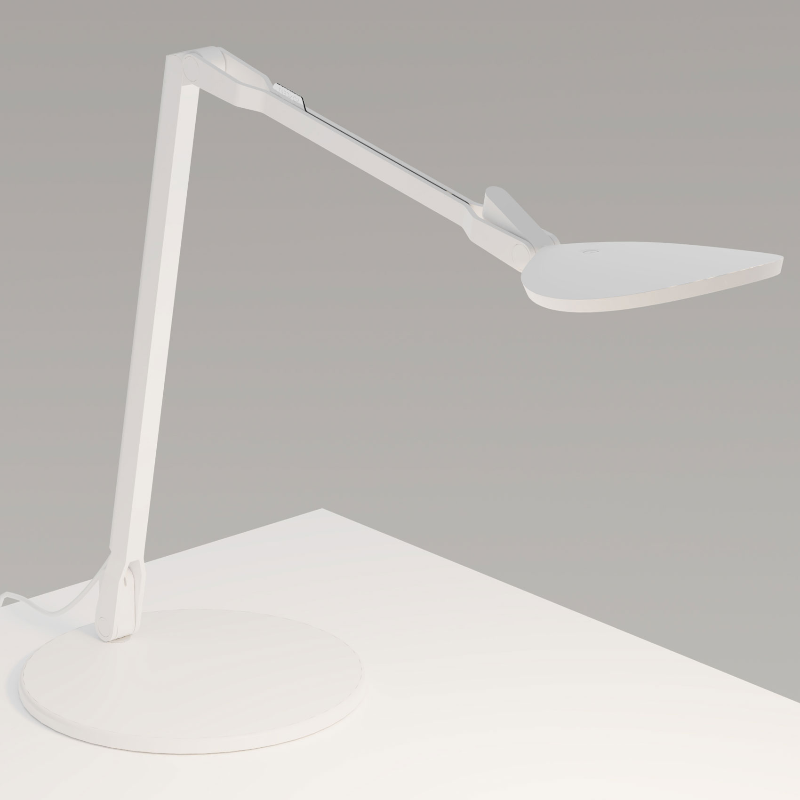 Koncept SPY-RCH Splitty Reach LED Desk Lamp - Matte White/Standard Desk Base
