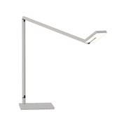 Koncept FCD-2 Focaccia LED Desk Lamp - Silver/Standard Desk Base