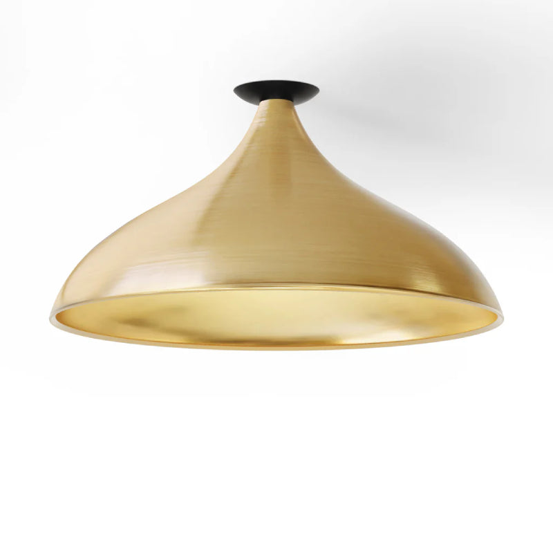 Pablo Designs Swell XL Wide 24" LED Flush Mount - _Brass