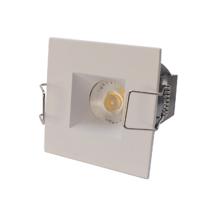 Lotus LED-1-S6W 2" 6W LED Square Mini Recessed Downlight, 24V, Wide Tirm - White